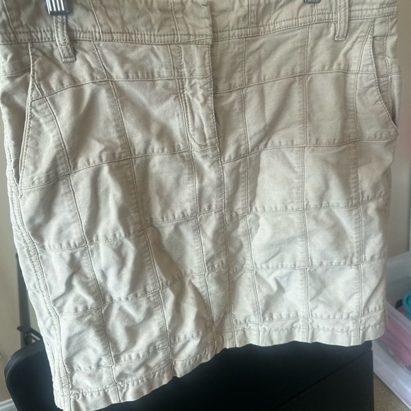 Ann Taylor Y2K patchwork pencil skirt khaki size 4 - Picture 7 of 10